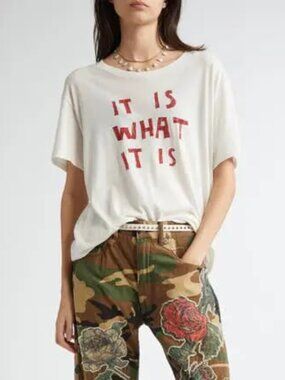 R13 NWOT it is what it is graphic t-shirt XS